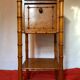 Bedside bamboo collection circa 1870 Napoleon III pitchpin cherry marble