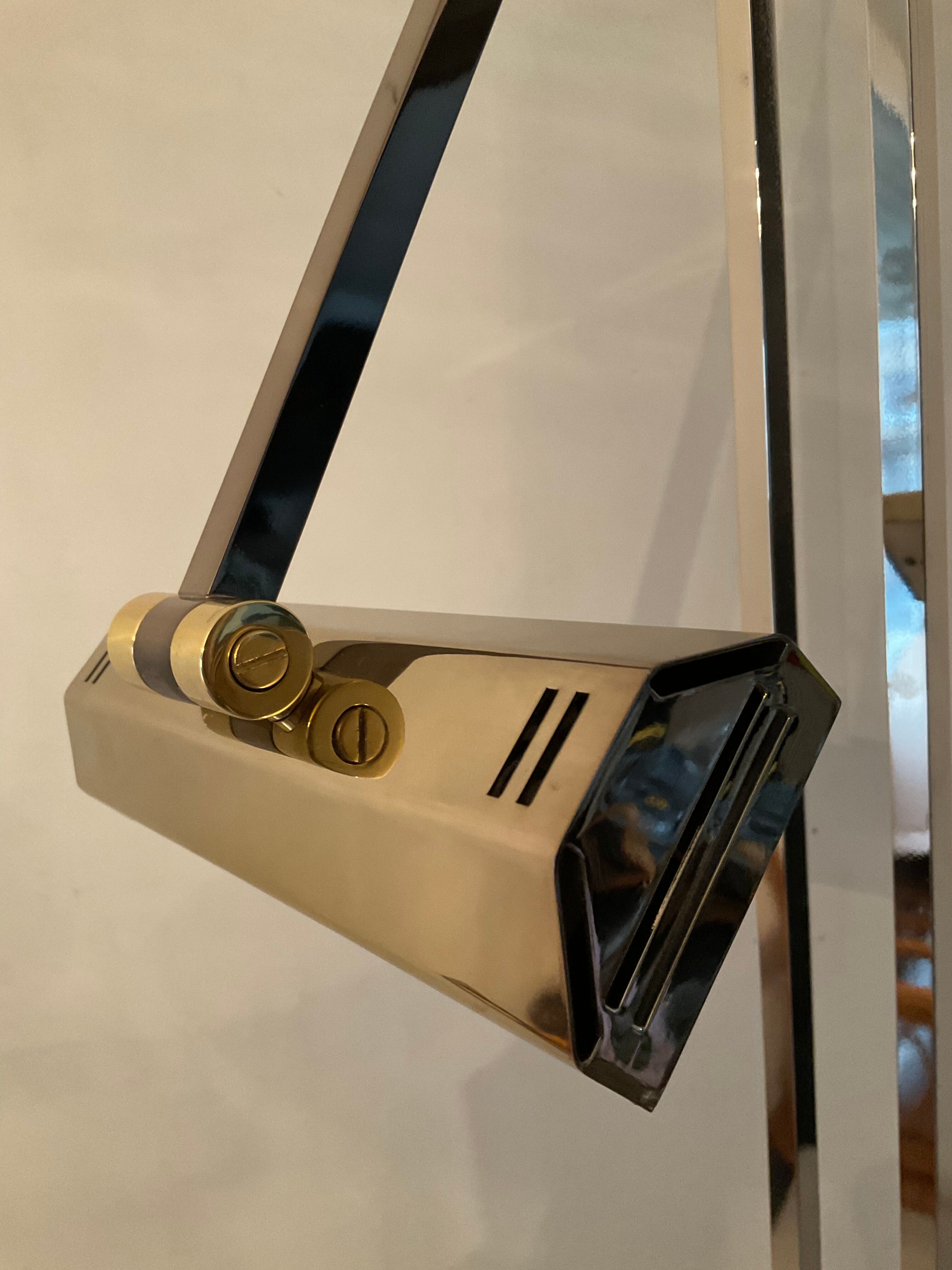 Deknudt brass floor lamp from the 60s