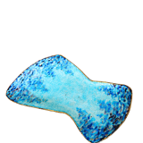 Vide-poche en émail sur cuivre, signé Emaux 4 Limoges, années 60