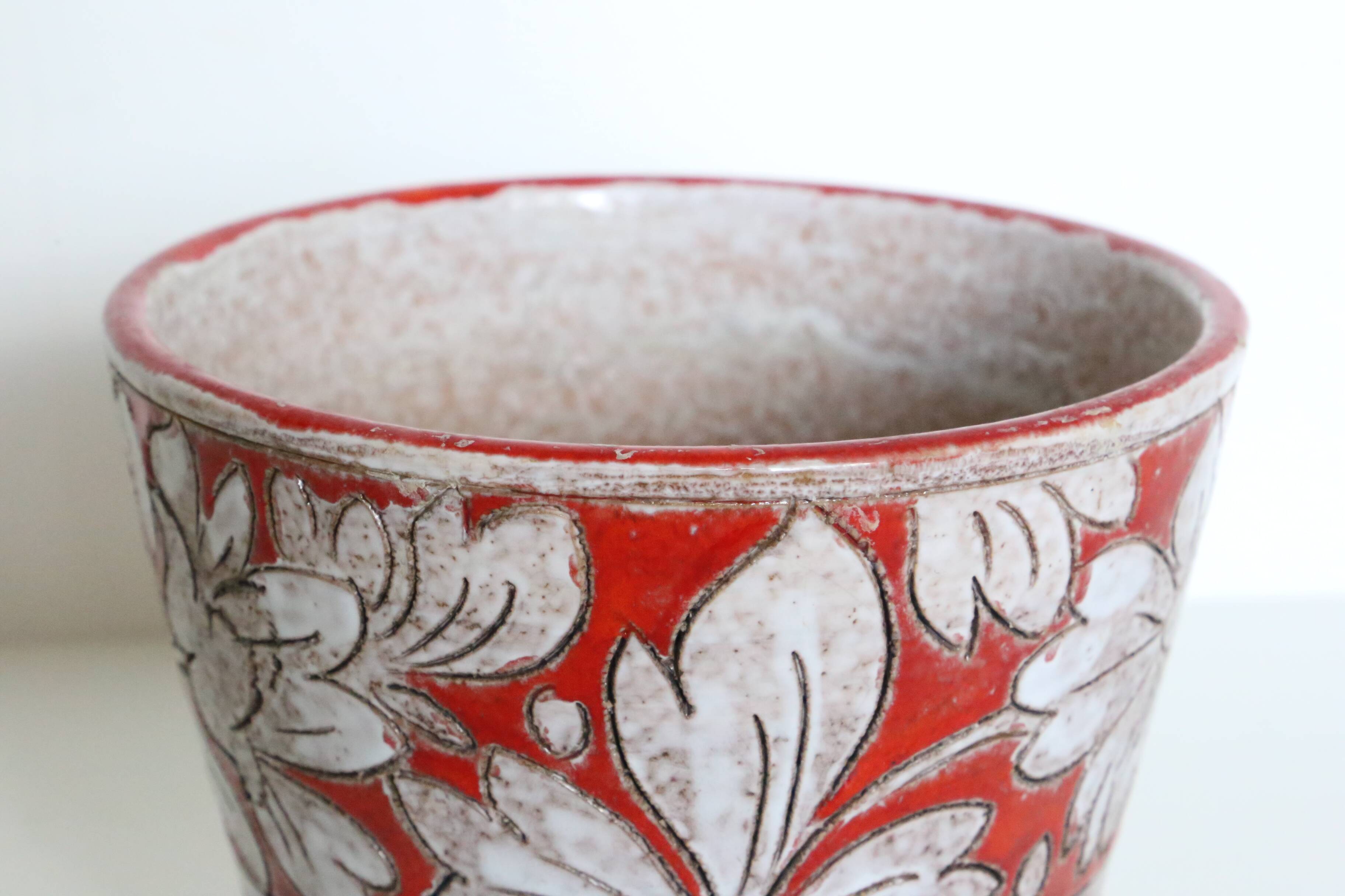Italian ceramic planter by Fratelli Fanciullacci, circa 1950/60