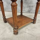 Antique bedside table sideboard with marble 40 x 77 cm