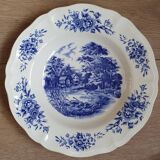 Ensemble de 5 assiettes en porcelaine de Sarreguemines
