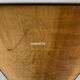 Large vintage mirror from the 1970s, DEKNUDT design, geometric wood decor