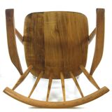 Scandinavian wooden relax armchair
