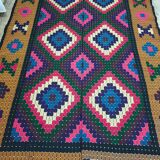 Handwoven vintage Romanian carpet 234x138cm