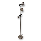 Three-armed metal floor lamp