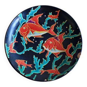 Enamels plate