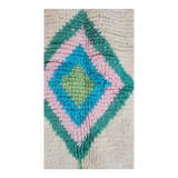 Traditional hand-woven Berber rug