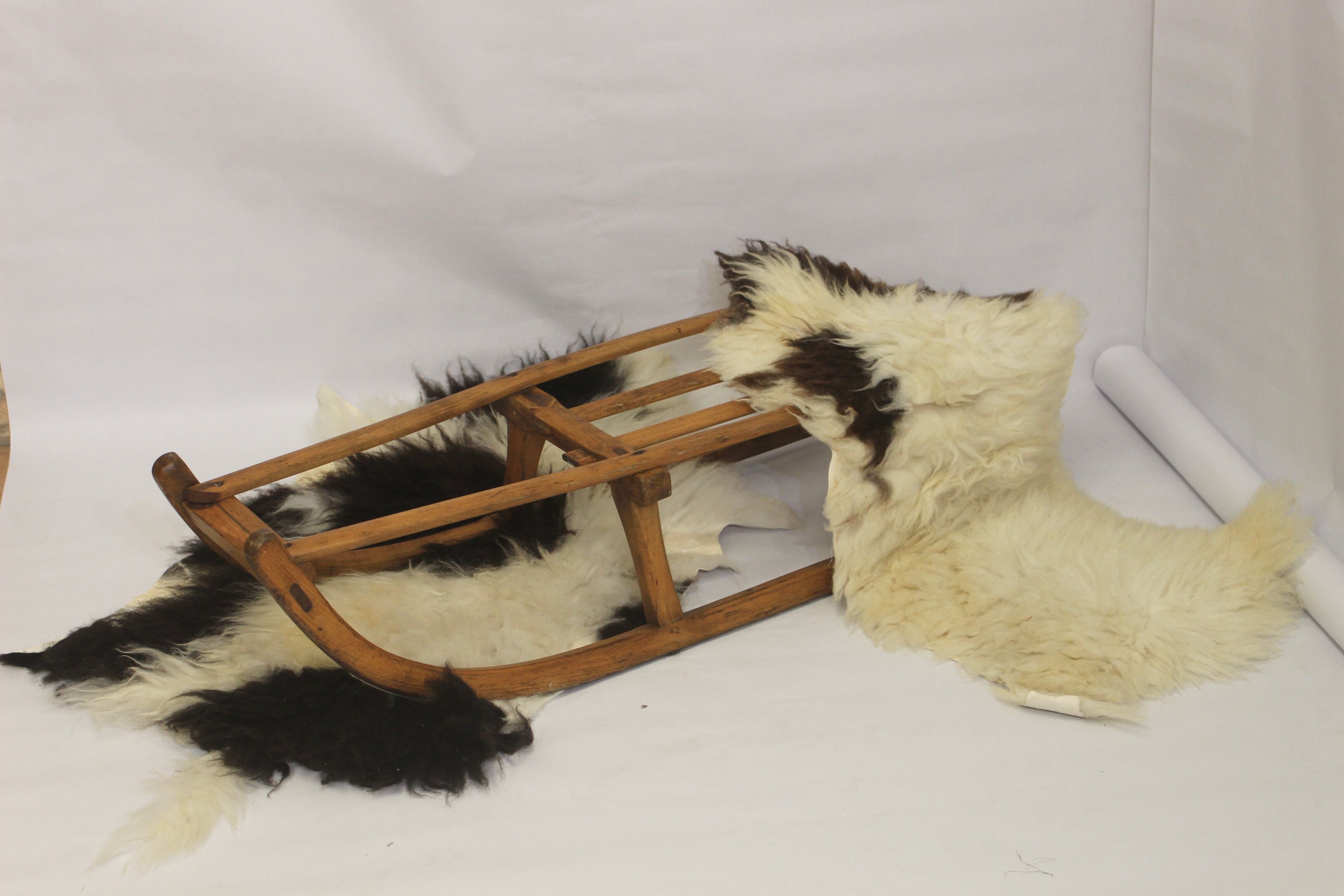 Vintage wooden sledge