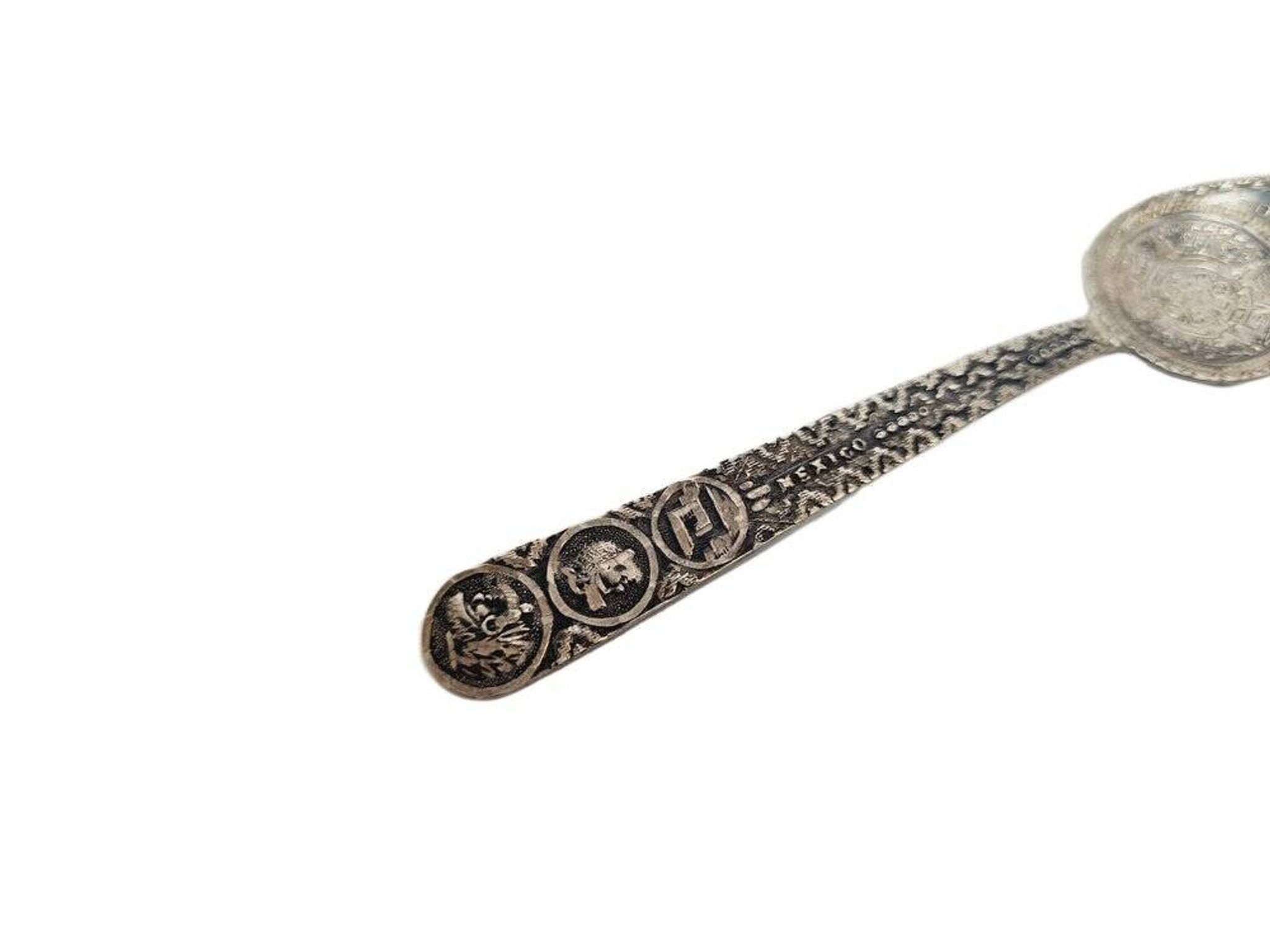 Cuillère à sel en argent, Mexique, années 1950