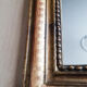 Antique mirror Louis Philippe, fireplace mirror, vintage French, 61 cm x 49 cm