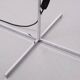 Mid Century Adjustable Chrome Walnut Floor Lamp by Hans Eichenberger 1950s