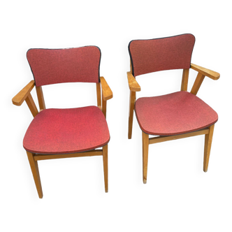 Pair of midcentury scandinavian armchairs