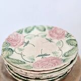Lot de 7 assiettes Barbotine
