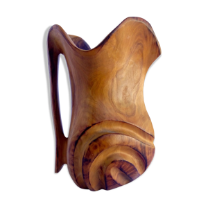 Pichet design bois d'olivier