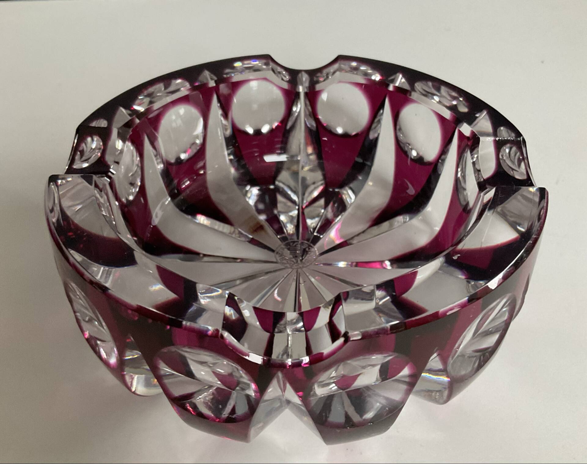 Crystal vide poche from Saint Louis from the 1970s.