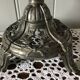 Silver metal candle holder