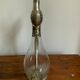 Carafe glass spout pouring duck head in silver metal