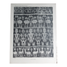 Old illustrative plate funerary fabric of the Dutch East Indies