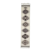1970s Vintage Turkish Hand-Knotted Wool Cotton Beige Runner Rug 81x388