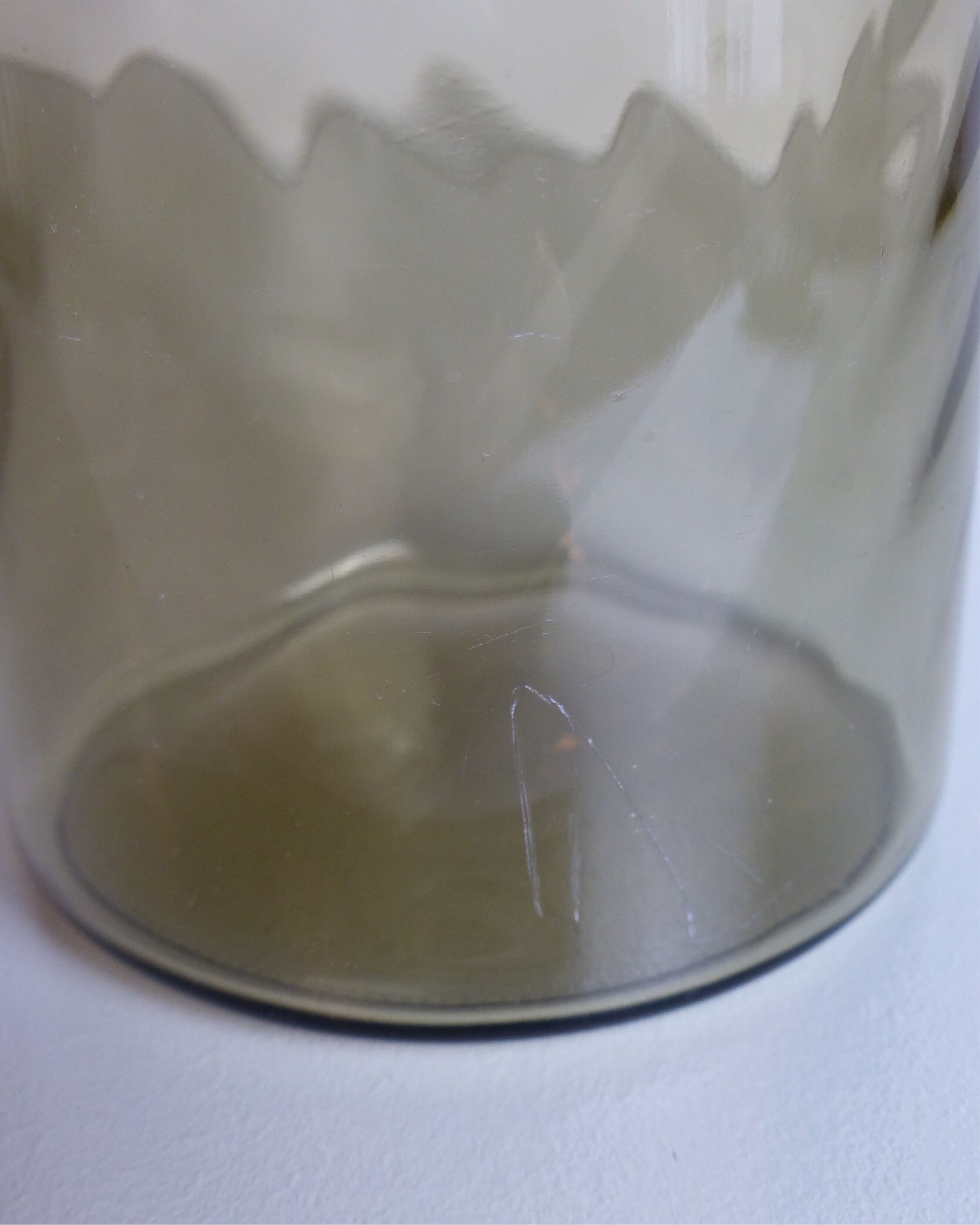 Smoked glass pitcher