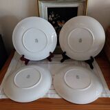 Anciennes assiettes plates Lunéville KG Badonviller