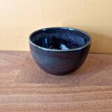 Paul Badié (Born in 1945) - Brown colored bowl - urn with red and gray highlights - In enameled stoneware