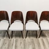 Dining Chairs by Radomir Hoffman for Ton, 1950s, Set of 4