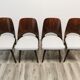 Chaises de salle à manger par Radomir Hoffman pour ton, années 1950, Set de 4
