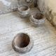 Trio of stone and cement planters, early 1900s