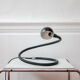 Black Hebi lamp by Isao Hosoe for Valenti, large version, 1970s.