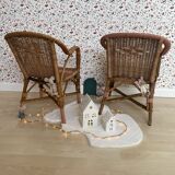 Wicker armchair