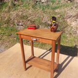 console, high rectangular pedestal table