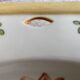 Antique plate with hand-painted floral decoration - 29 cm - yellow