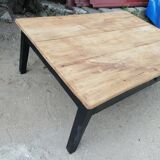 Wooden coffee table with a drawer