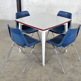 Square table in formica 60s