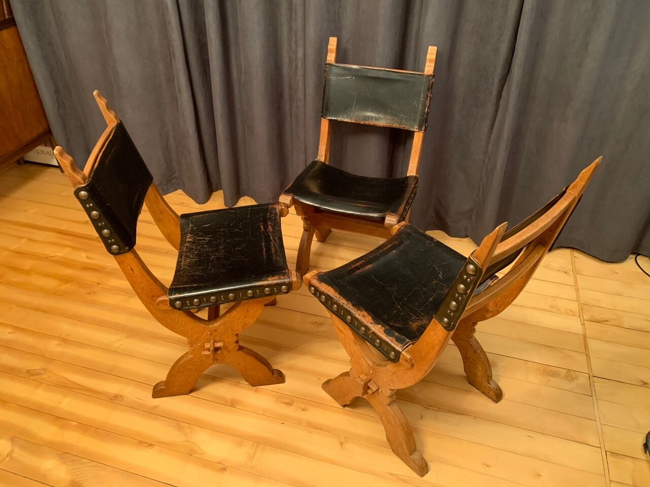 Set of three Bram Sprij chairs, the Netherlands, 1960s