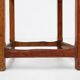 Industrial Square Wooden Stool with Handle, Belgium, 1920s