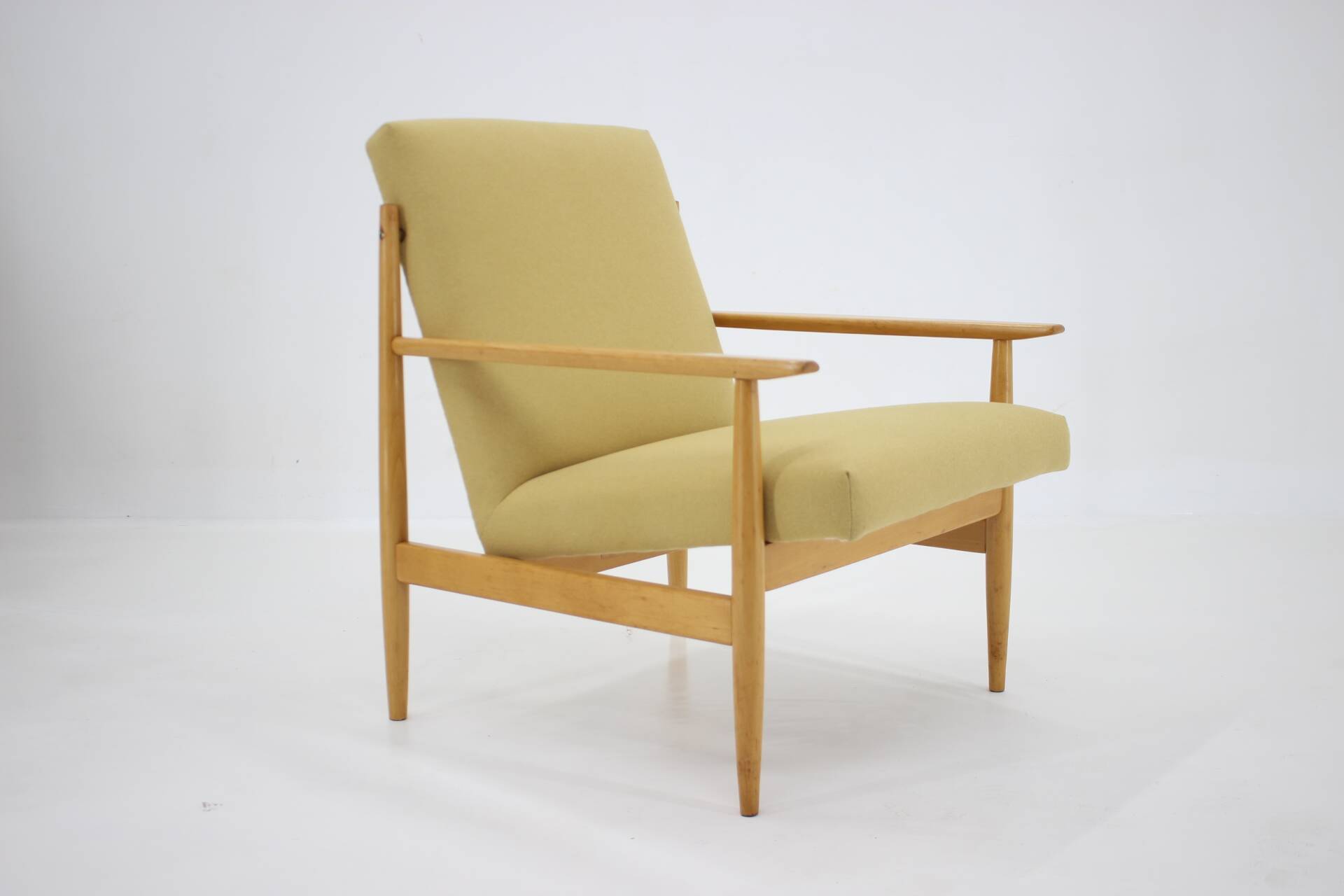 1960s Beech Armchair, Czechoslovakia