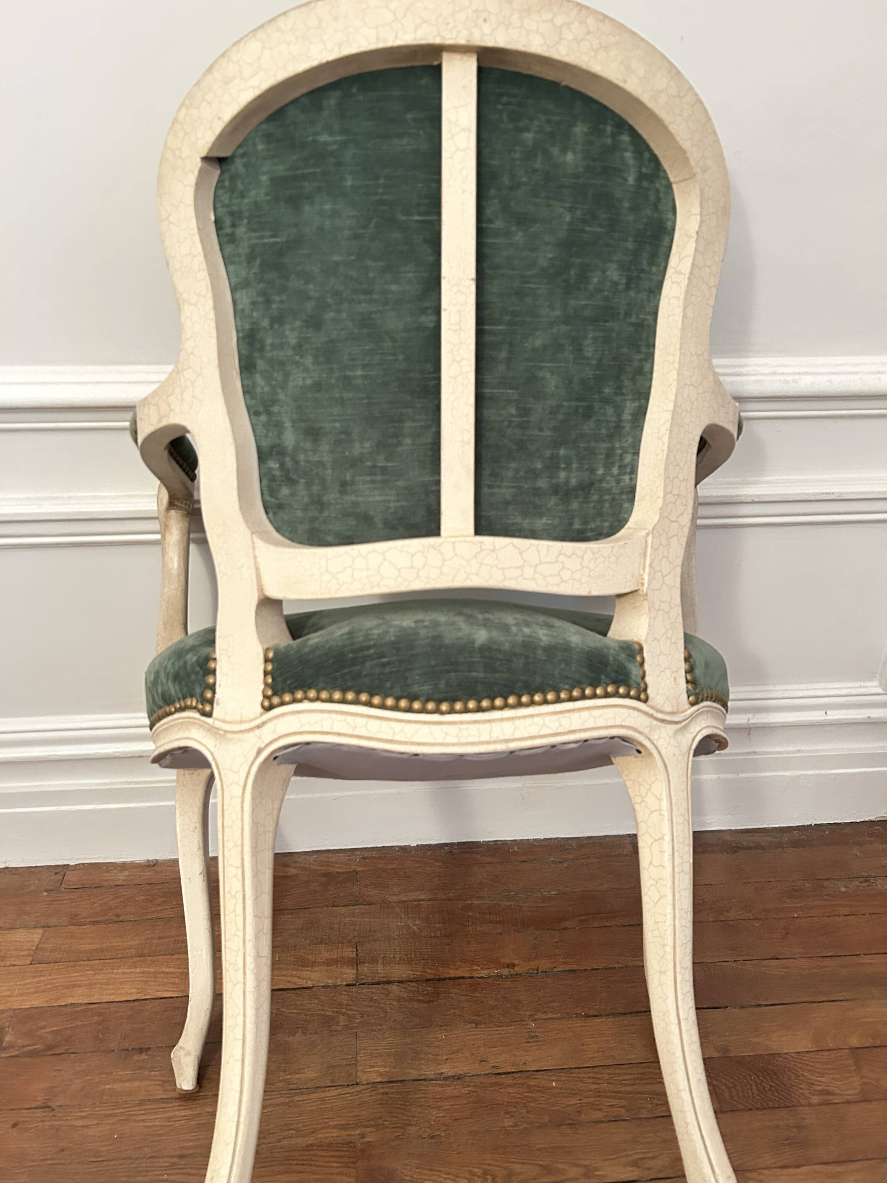 Pair of Louis XV style armchairs