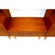 Scandinavian vintage bookcase in teak and beech from Brantorps 1960s Sweden