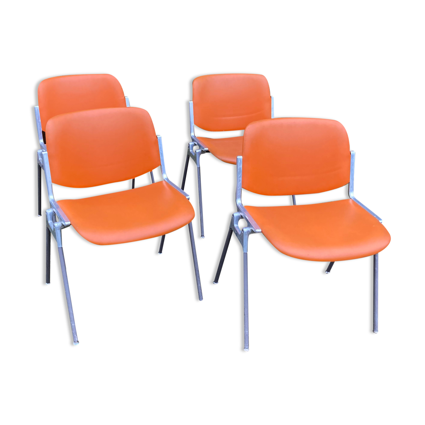 4 chairs dsc 106 by Giancarlo Piretti for Castelli