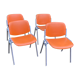 4 chairs dsc 106 by Giancarlo Piretti for Castelli