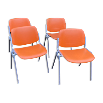 4 chairs dsc 106 by Giancarlo Piretti for Castelli
