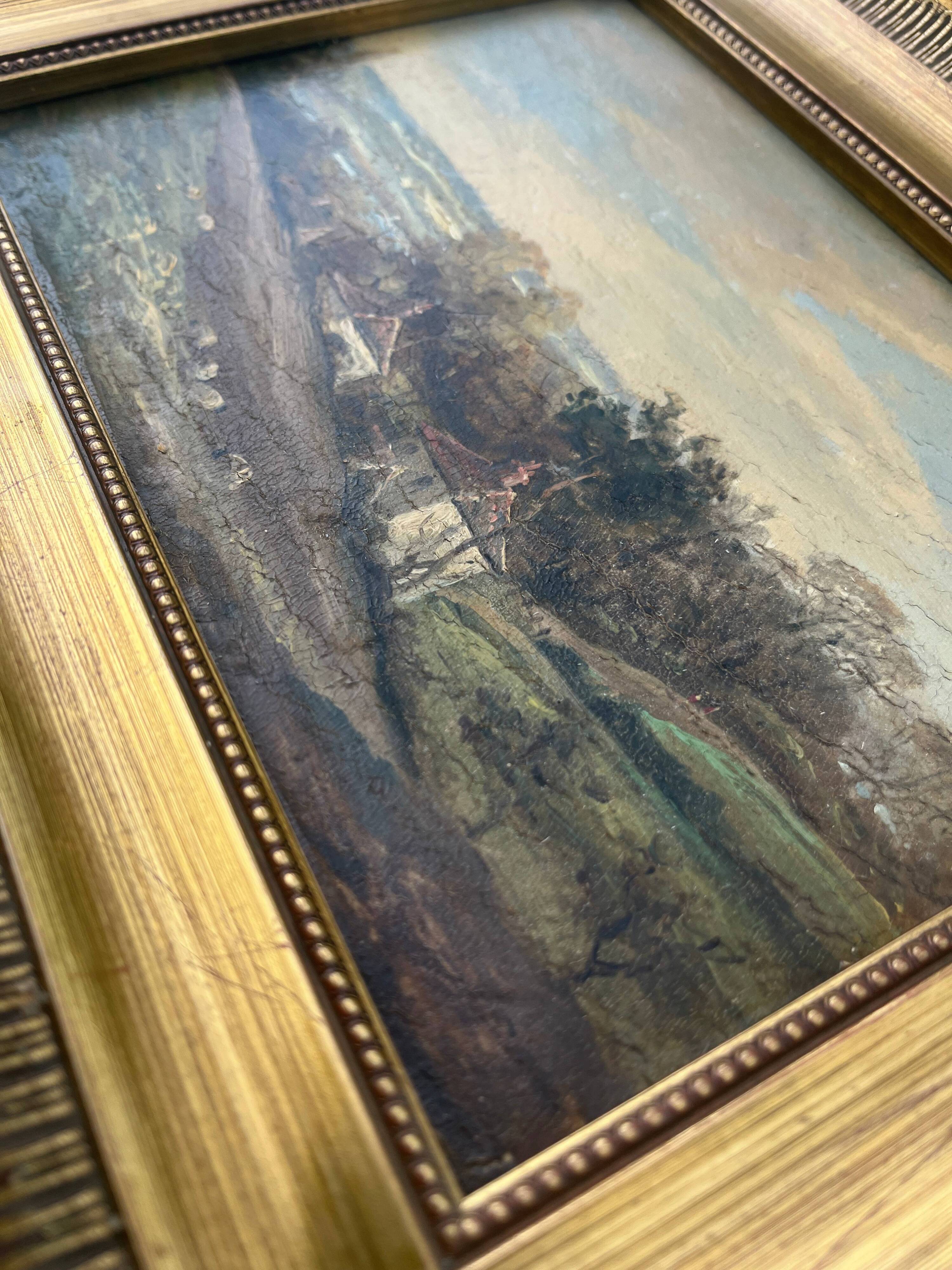 Hsp painting english artist john moore (1820-1902) animated landscape