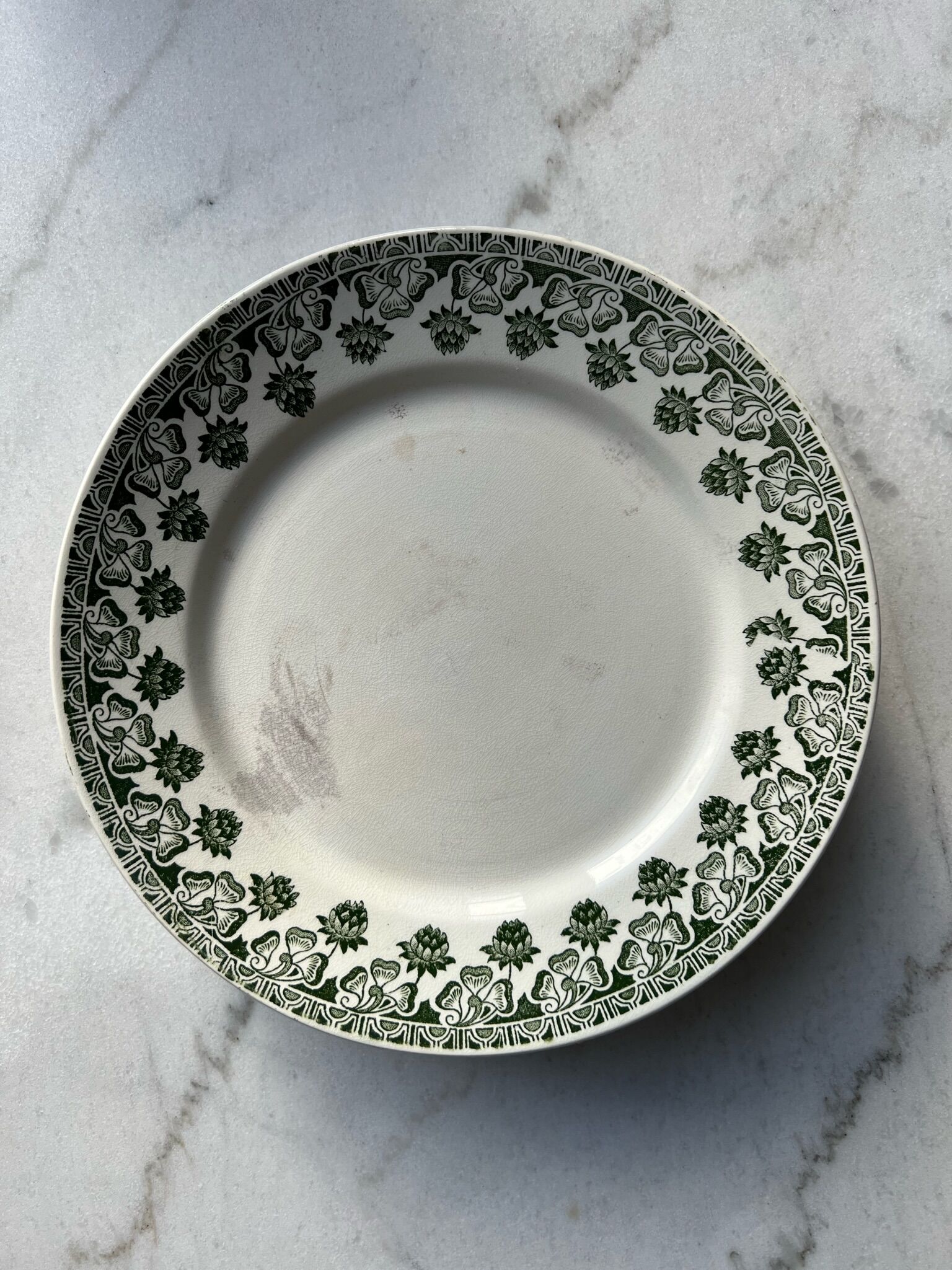 Set of 6 plates - Terre de Fer, Badonviller