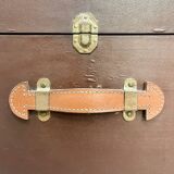 Circled travel trunk