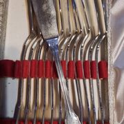 Silver plated fish housewife