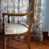 Paire de fauteuils époque Directoire en merisier