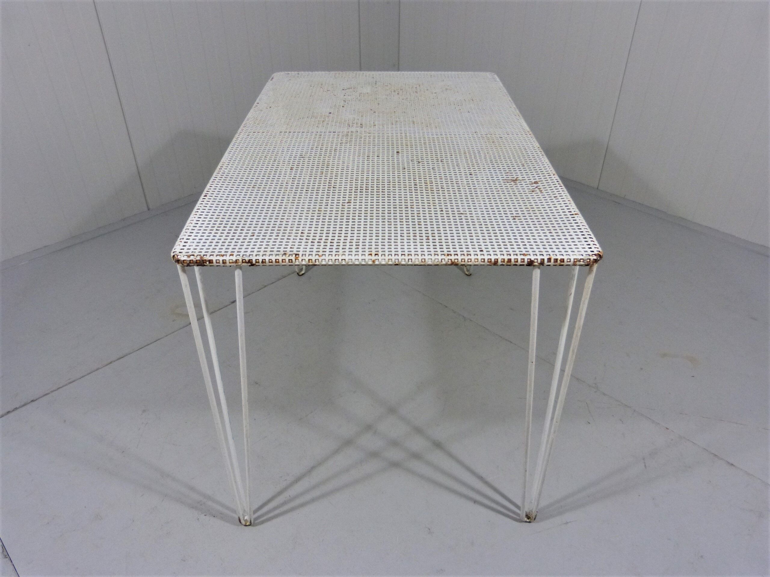 Metal garden table
